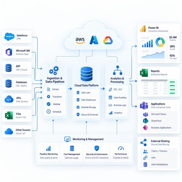 Cloud analytics and data workflow consulting