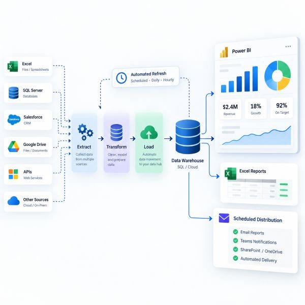 Data integration and automated reporting workflow